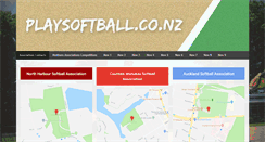 Desktop Screenshot of playsoftball.co.nz